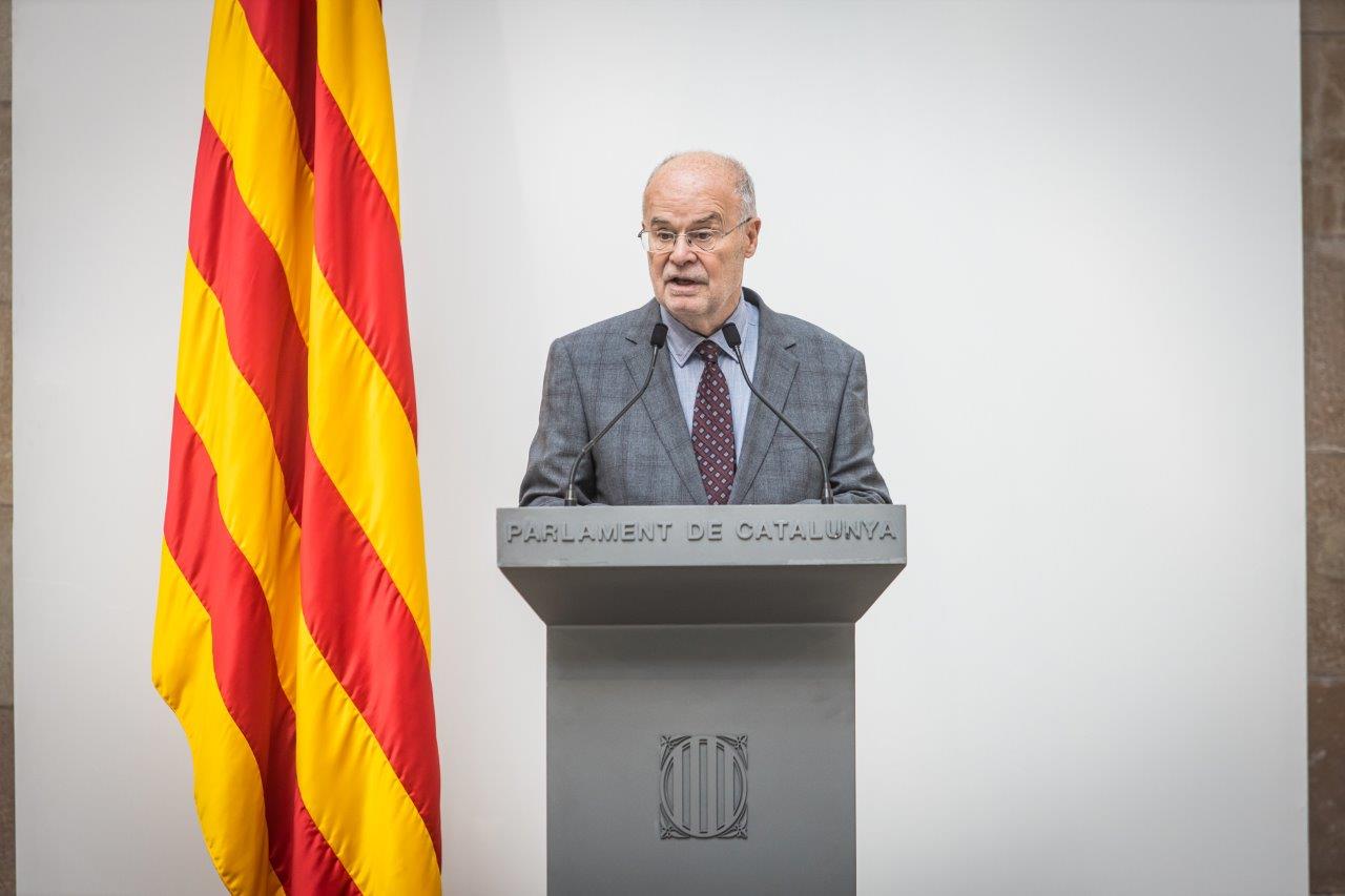 Antoni Castells, al Parlament.