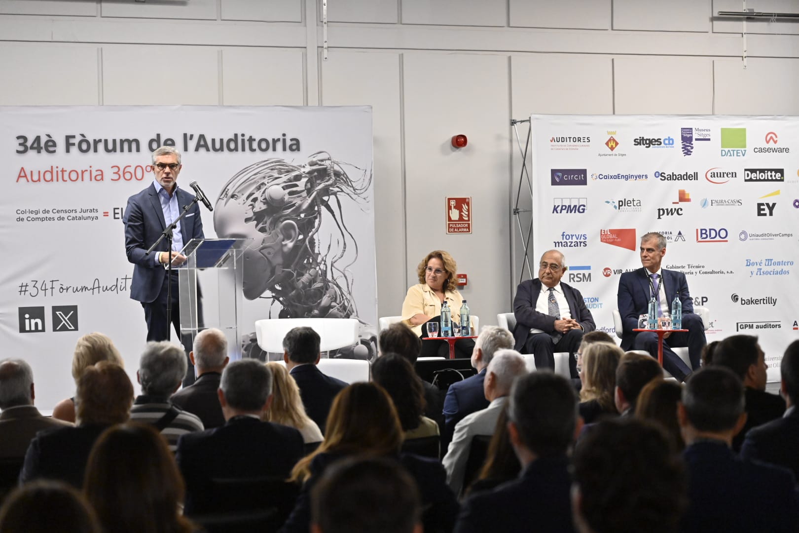 El president del CCJCC, al Fòrum d'auditoria de Sitges.