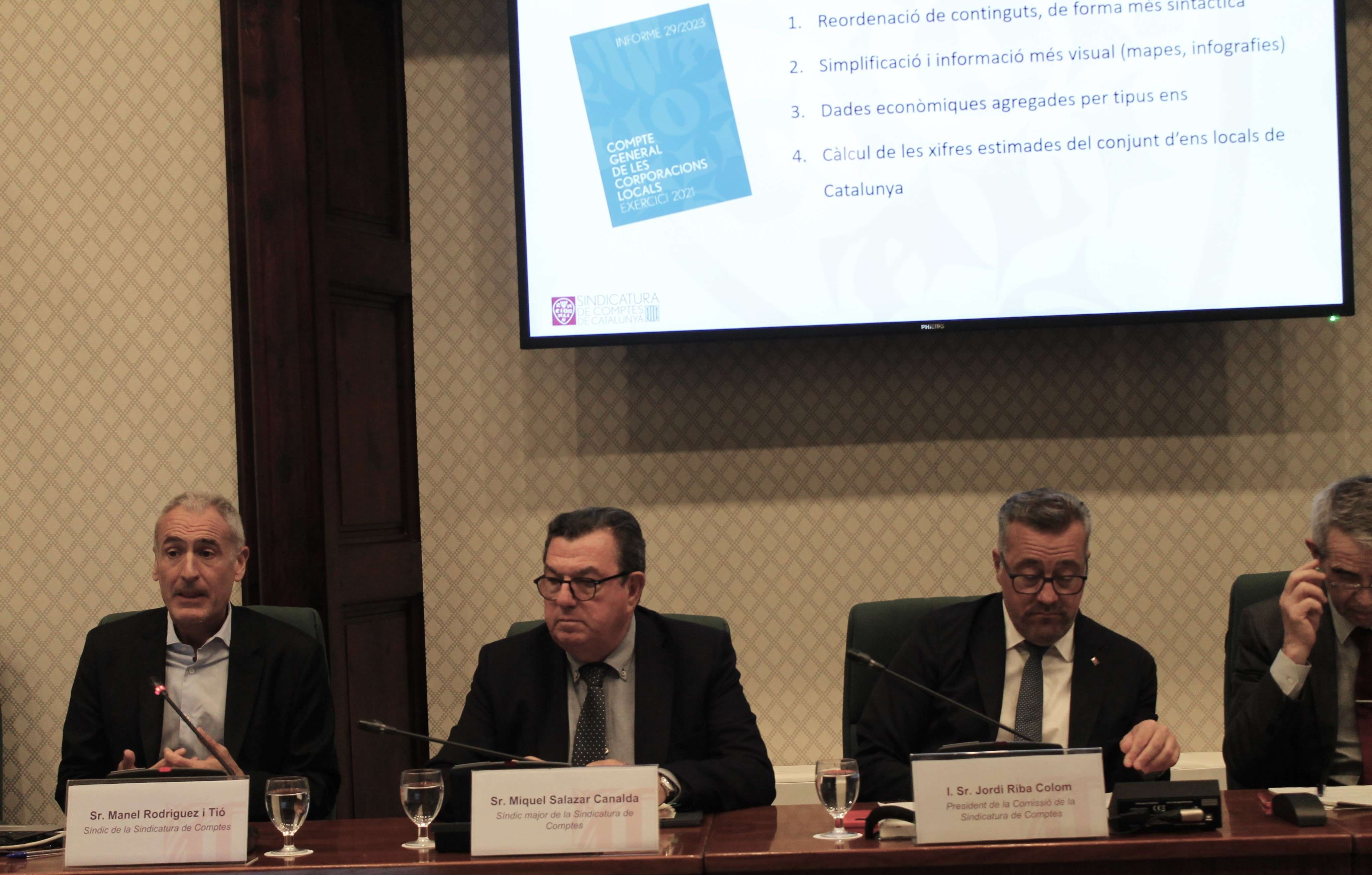 El síndic Manel Rodríguez, a la Comissió de la Sindicatura.