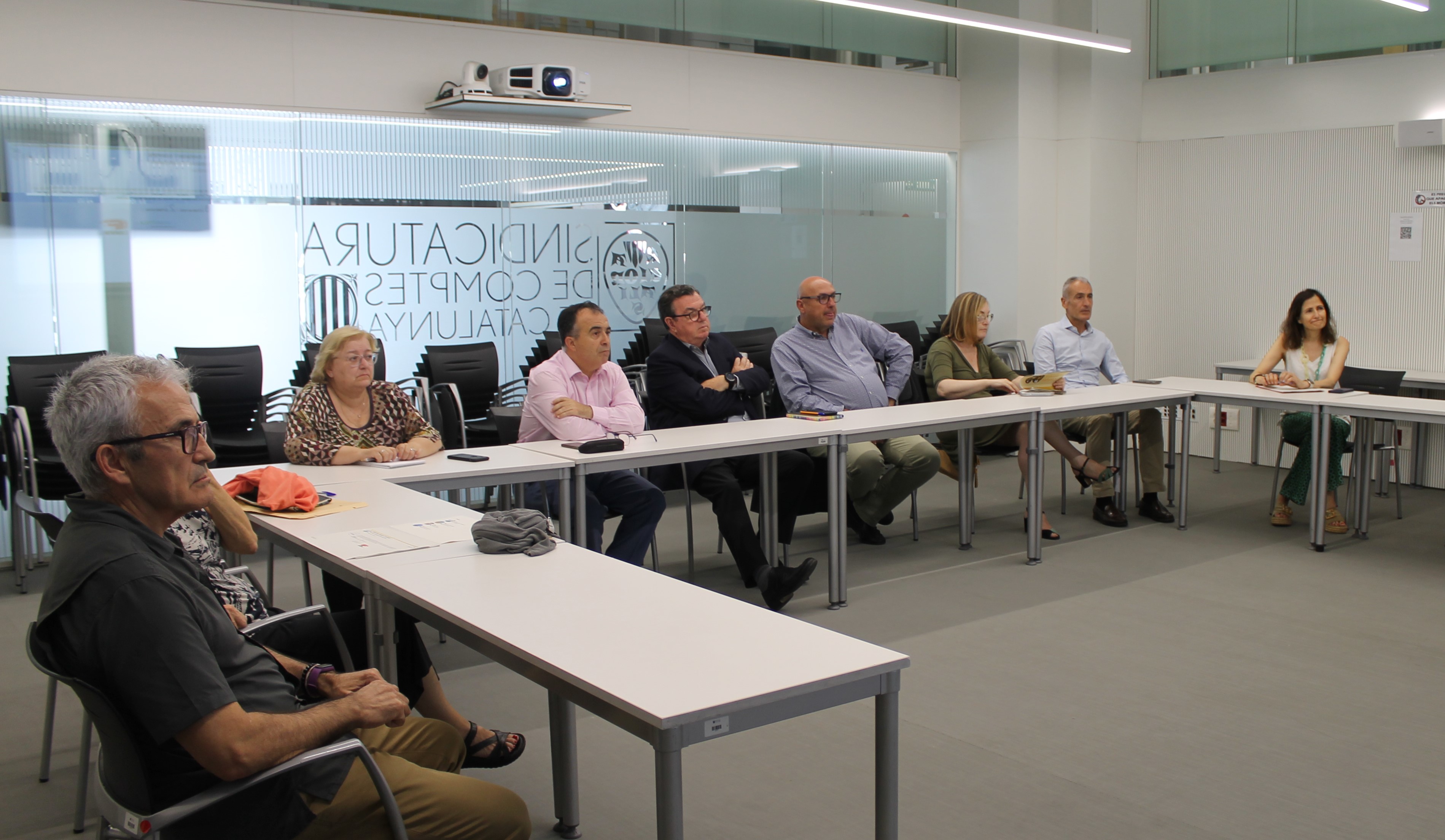 Els síndics, seguint la presentació de l'interventor general.