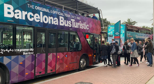 Bus turístic de Barcelona.