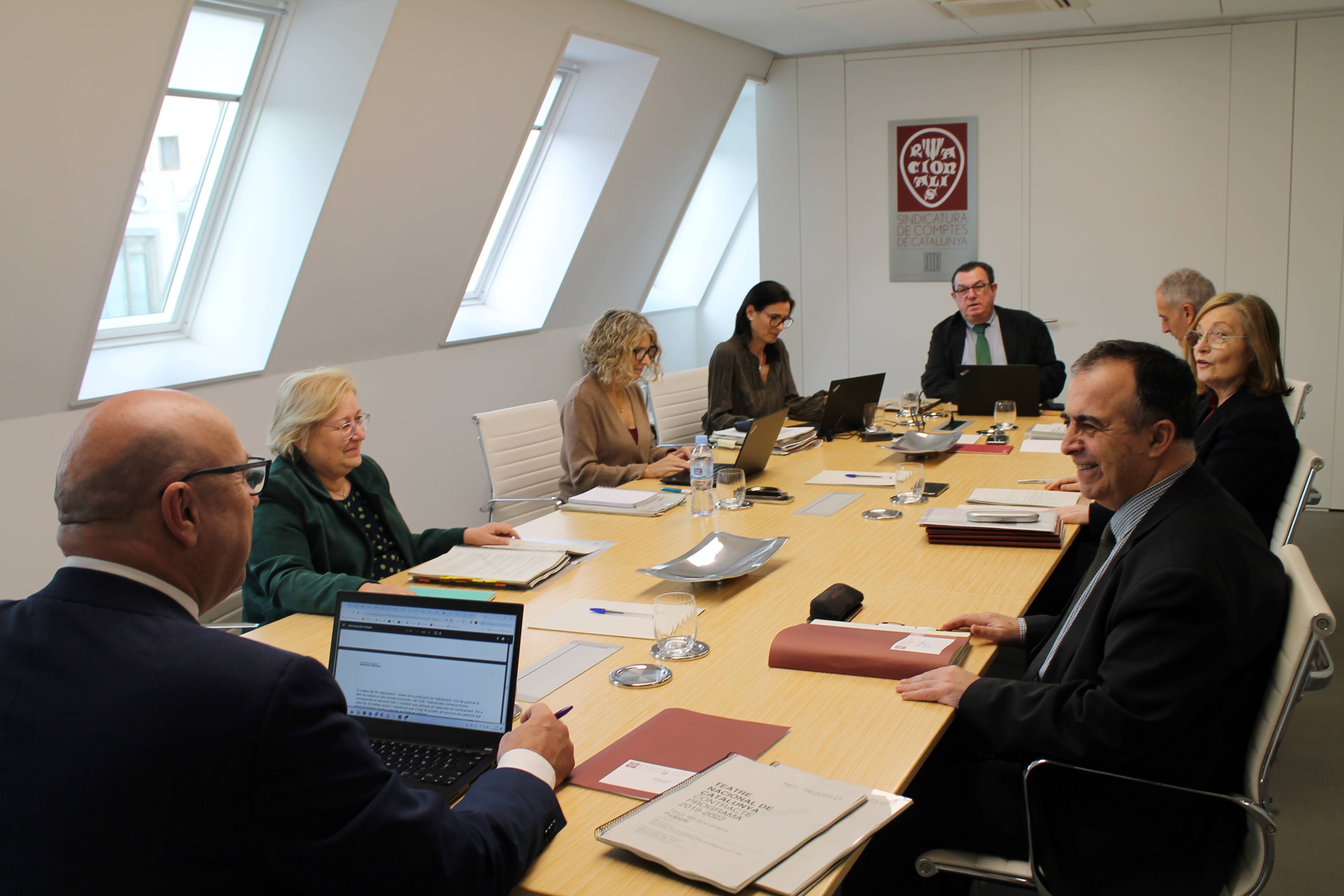 Els membres del Ple de la Sindicatura de Comptes.
