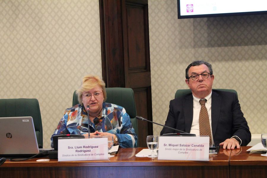 La síndica Llum Rodríguez, i el síndic major, Miquel Salazar.
