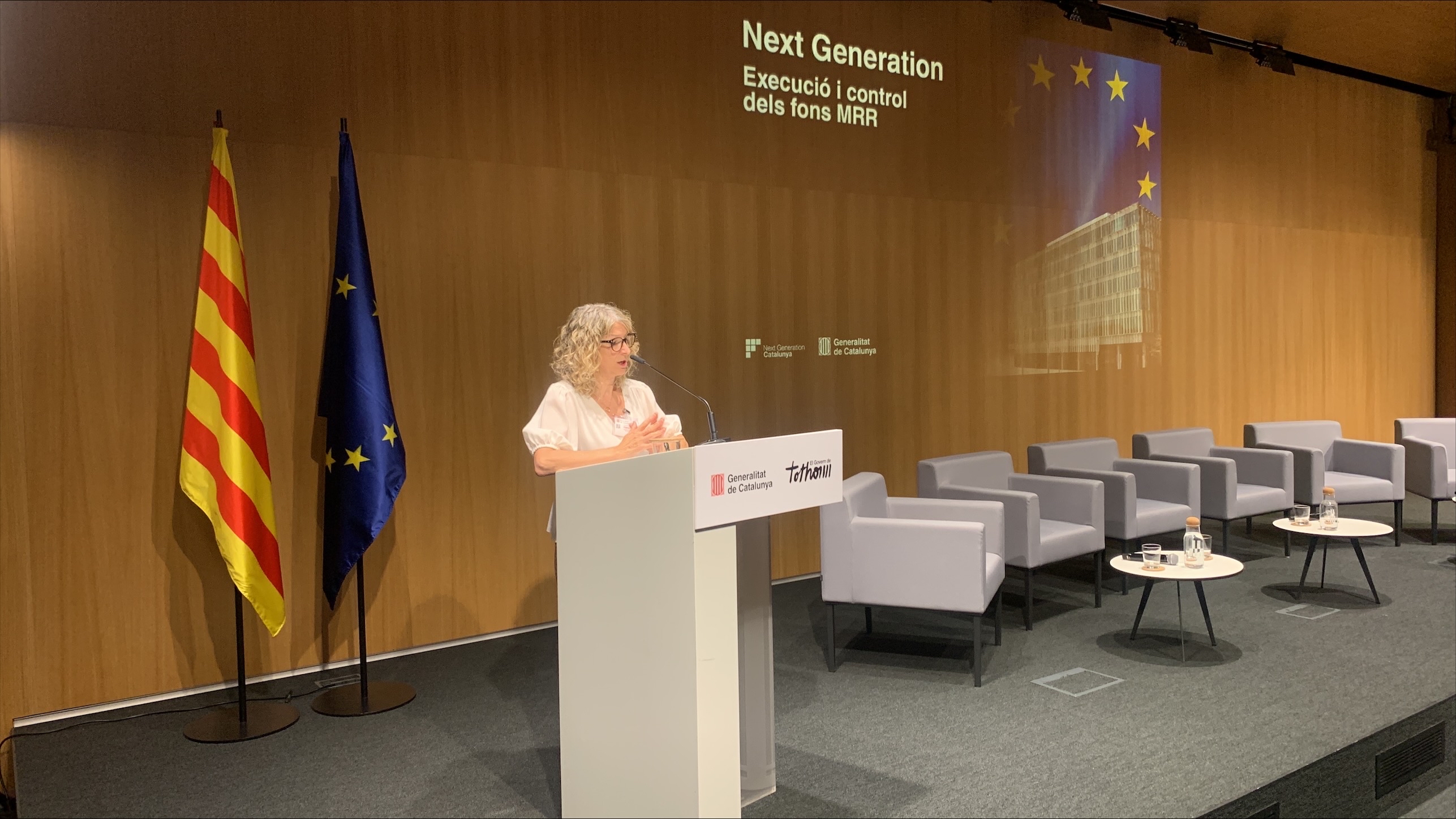 Tarrach, durant la jornada sobre l'execució dels fons Next Generation.