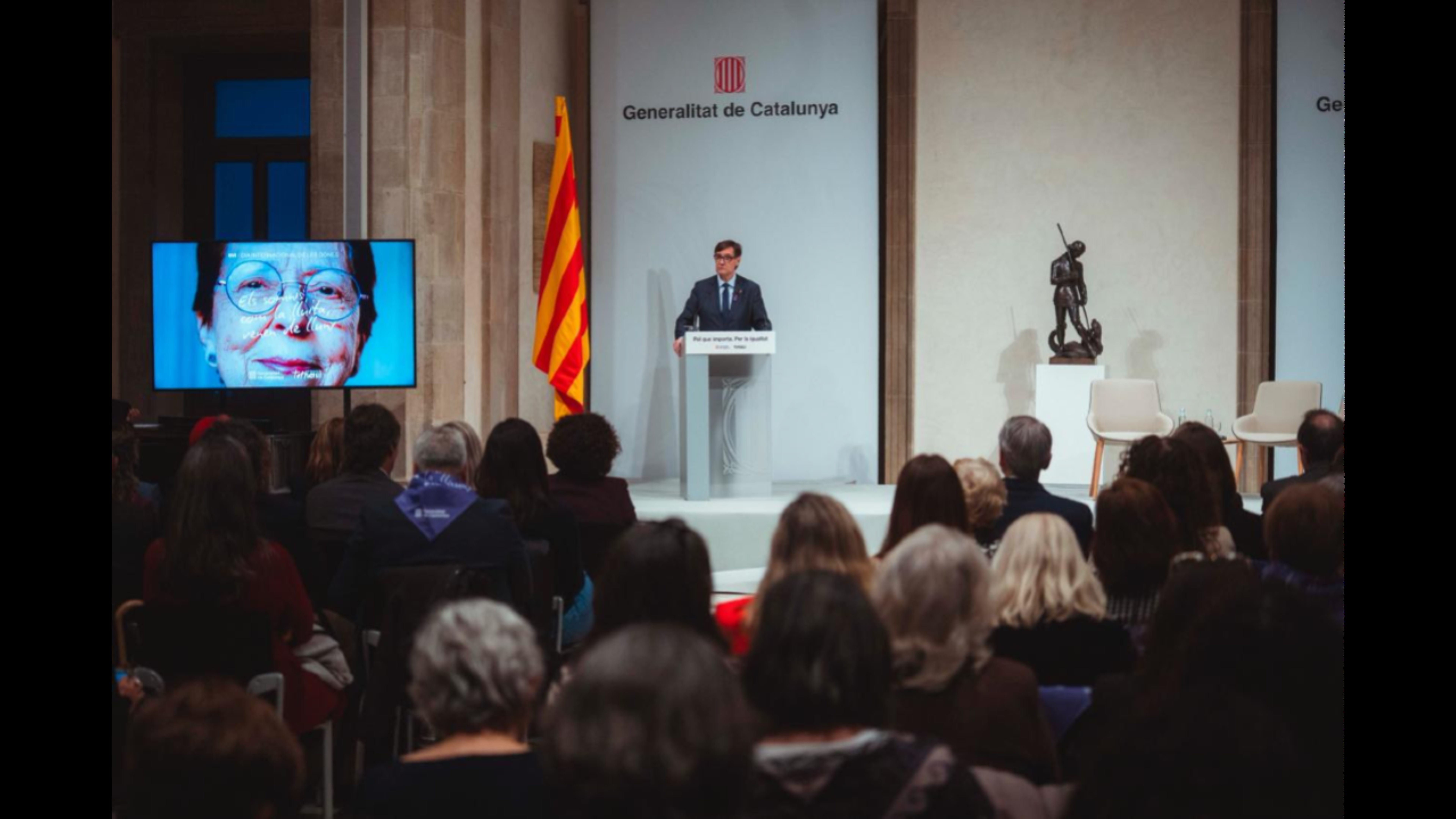 Imatge de l'acte institucional del Dia de les Dones.